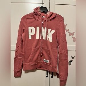 PINK Full-Zip Hoodie